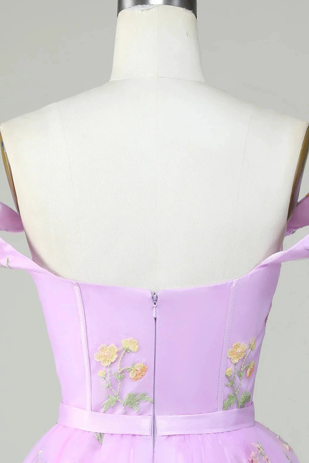 Cute A Line Sweetheart Purple Short Homecoming Dress with Embroidery by WEDTREND