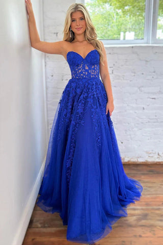 Hermosos vestidos de fiesta de tul con escote en forma de A y escote corazón, vestidos formales PSK532
