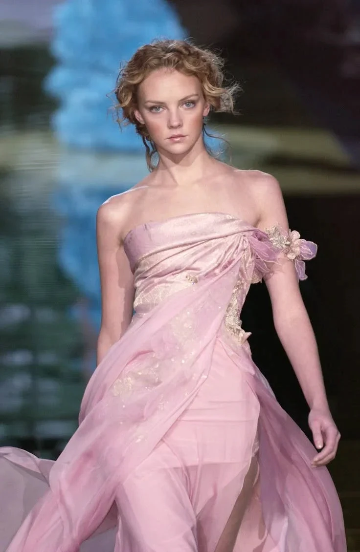 Pretty Pink Chiffon Appliques Party Prom Dress,A Line Slit Evening Dress Y8436 by simplepromdress