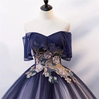 Ombre Beading Floral Lace Tulle Dress, Quinceañera Dress, Ball Gown Y1935 by simplepromdress