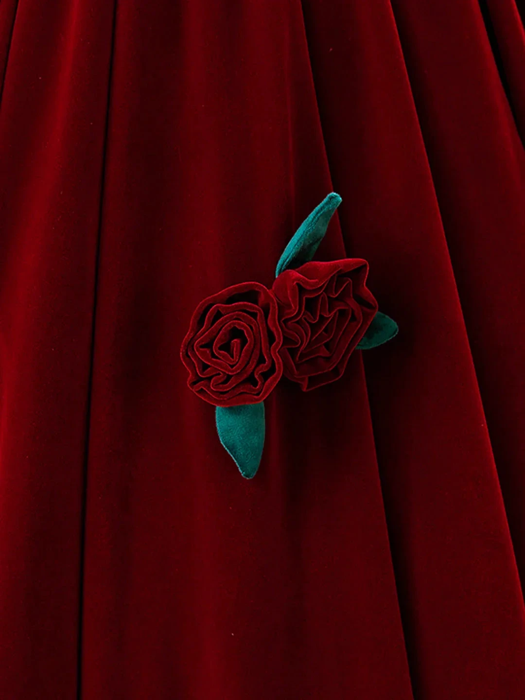 Beautiful Burgundy Velvet Quinceanera Dress Birthday Ball Gown With Rose Flowers Y7750 by simplepromdress
