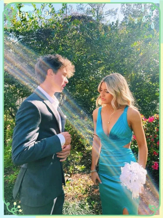 Blue Long Prom Dresses Women Dresses, Evening Dress Y1886 by simplepromdress