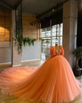 Charming Orange Tulle Ball Gown,Sweet 16 Dress Y6592 by simplepromdress