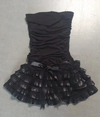 Black Strapless Homecoming Dress Black Party Dress Cocktail Dress Y2360 by simplepromdress