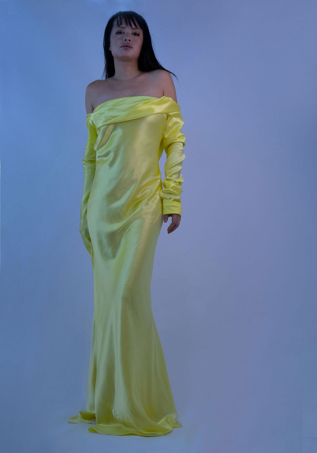 100% Mulberry Silk Sachi Dress Gown Hover Image