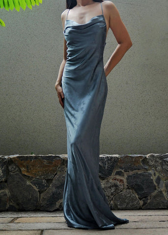 Bamboo Jacquard Lace Up Dress