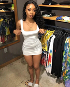 Sexy White Square Neckline Dress White Mini Homecoming Dress Y4092 by simplepromdress