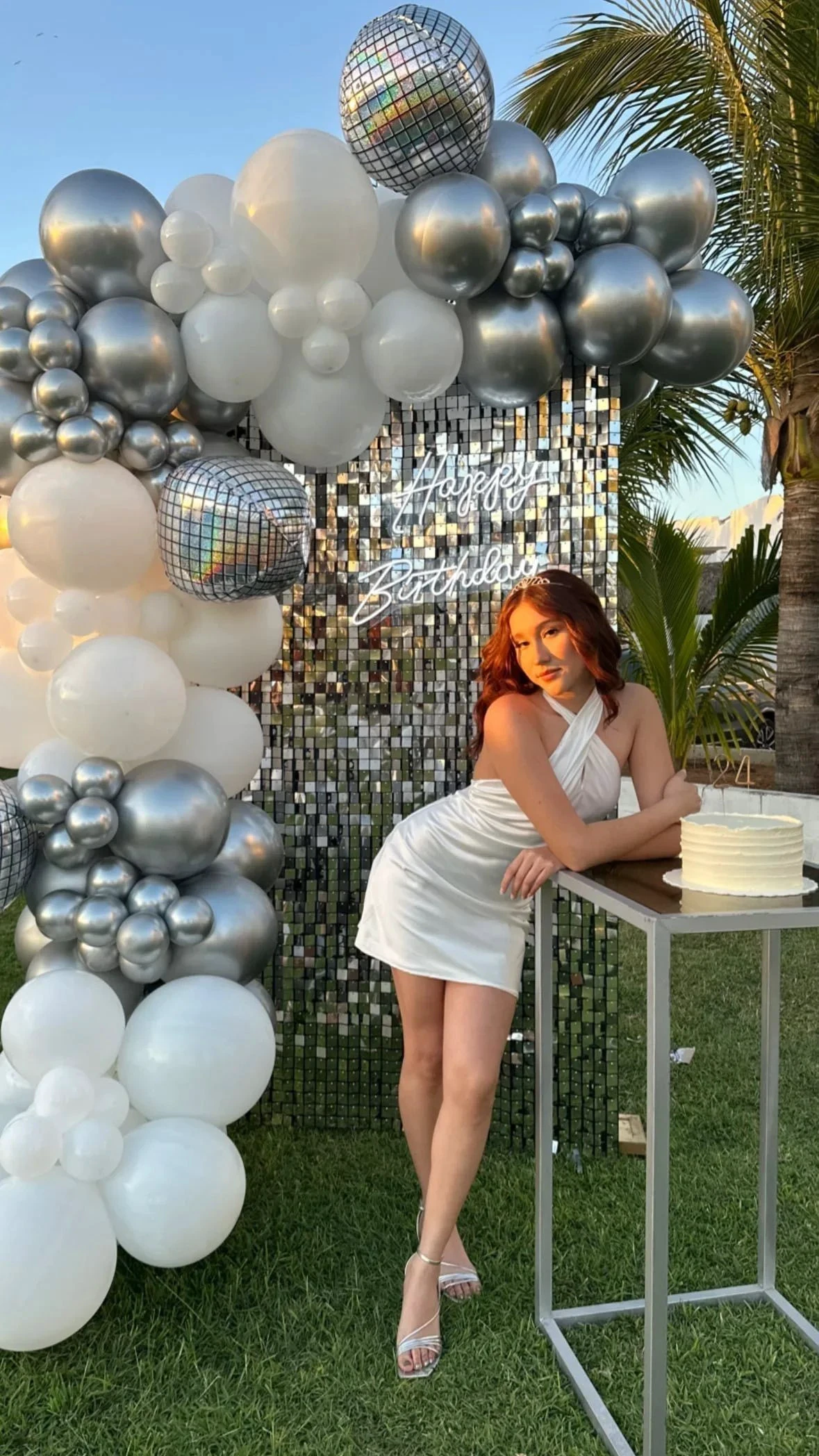 Cute White Satin Sleeveless Homecoming Dress Y2573 by simplepromdress