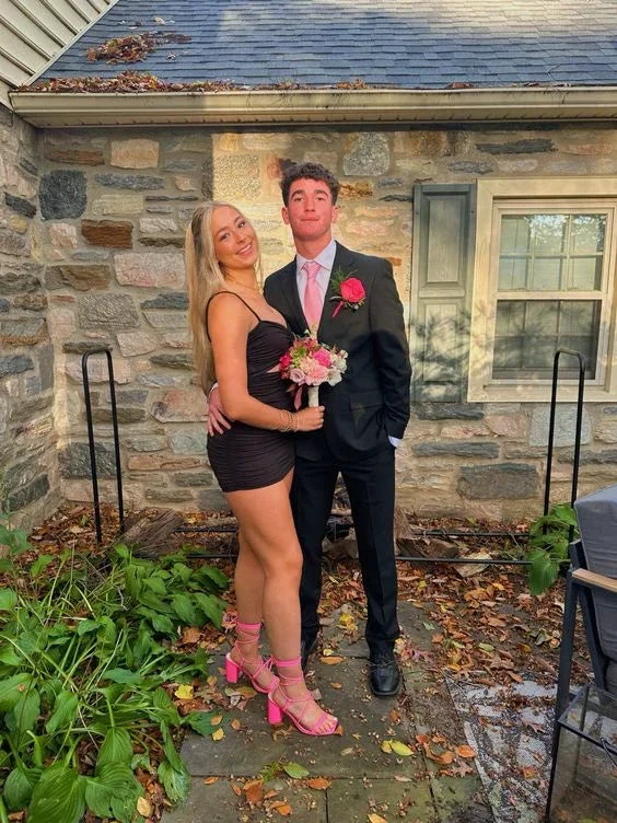 Sexy Black Homecoming Dress Black Tight Dress Y7391 by simplepromdress
