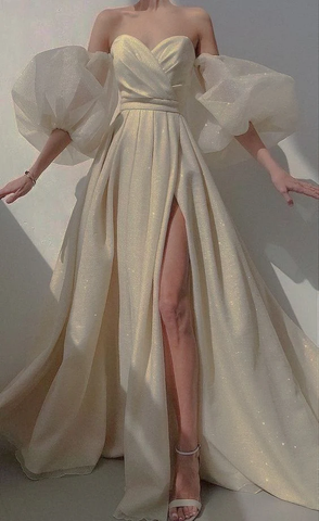 Vestido de novia de tul con escote en forma de corazón y lentejuelas brillantes, corte en A, vestido de noche para graduación Y8281
