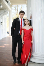 Red Off The Shoulder Prom Dress With Split Red Evening Gown Y6568 by simplepromdress
