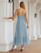 Numbersea Spaghetti Strap Chiffon Bridesmaid Dress Ankle Length Formal A Line Cocktail Party Homecoming Dress for Juniors SEA28028 by numbersea