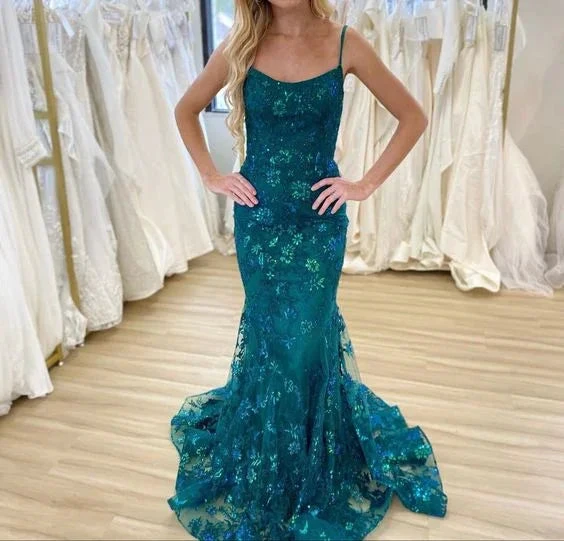 Chic Sleeveless Mermaid Prom Dress Attractive Evening Gown Y7368 by simplepromdress