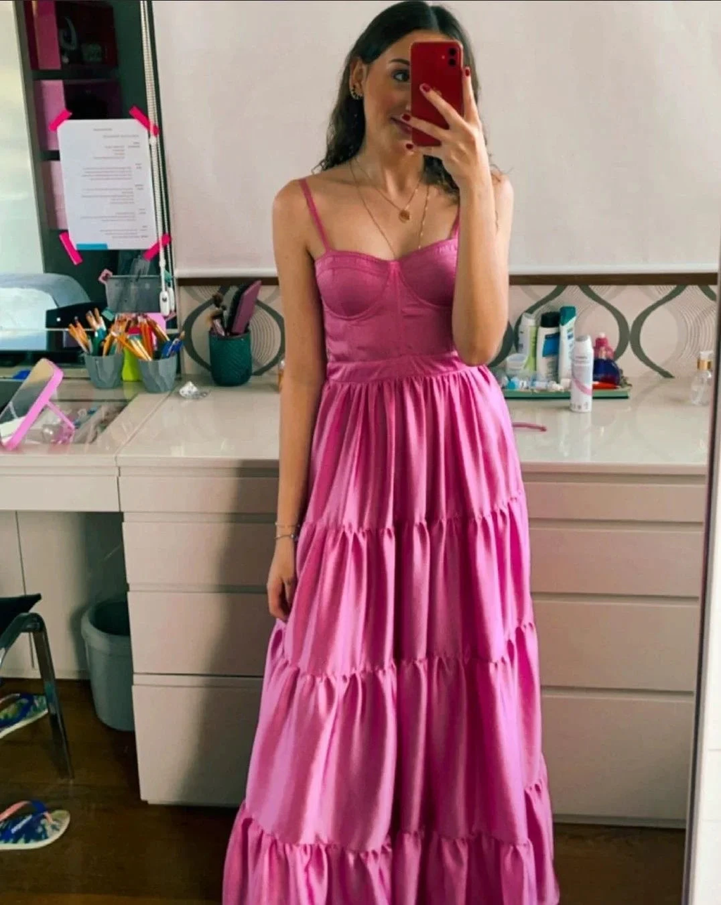 Modest A-line Spaghetti Straps Long Evening Dress Y4283 by simplepromdress