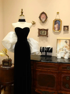 Elegant Black White Off The Shoulder Mermaid Evening Dress Prom Dress Y8598 by simplepromdress