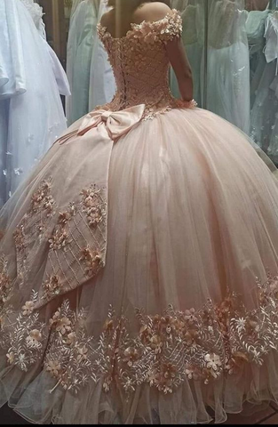 Glamorous Off The Shoulder Quinceanera Dress Ball Gown,Sweet 16 Dress Y7453