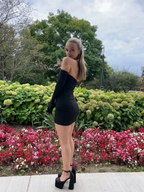 Sexy Black Dress Black Mini Homecoming Dress Y4529 by simplepromdress