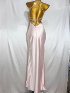 Charming Pink Mermaid Long Prom Dress,Simple Pink Evening Dress Y1932 by simplepromdress