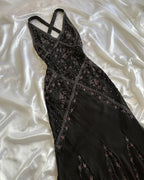 Black Chiffon Beaded Evening Dress Classy Backless Mermaid Prom Dress Y8297 by simplepromdress