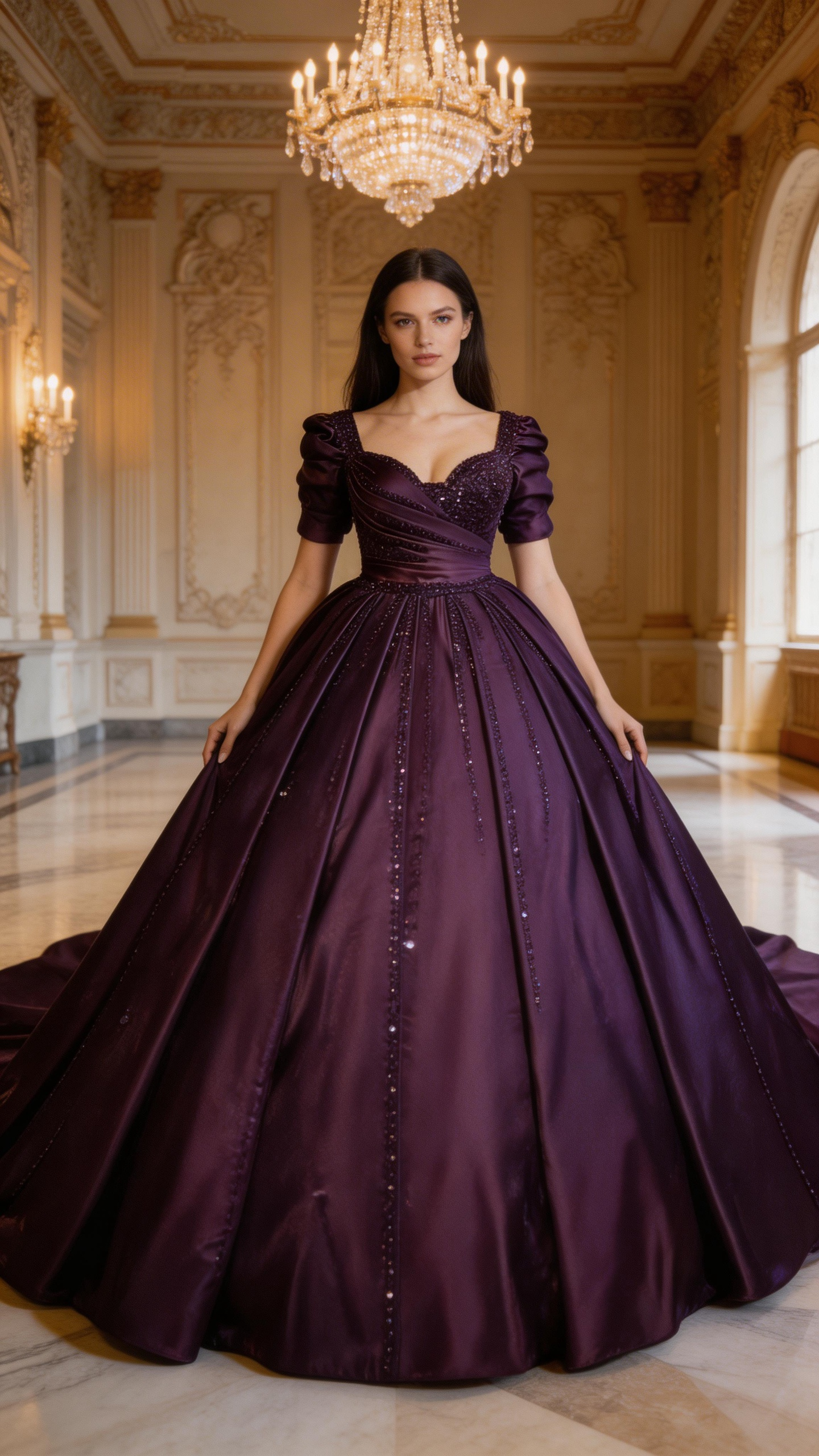 Beautiful Ball Gown For Wedding Prom Dresses Shiny Prom Dress Y4441 by simplepromdress