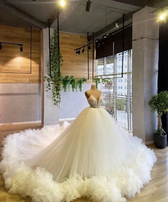 Charming A-line Tulle Ball Gown Puffy Dress Sweet 16 Dress Y6551 by simplepromdress