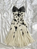 Pretty Ivory Chiffon Lace Beaded Prom Dress Mermaid Long Evening Dress Y8305 by simplepromdress