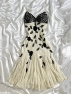 Pretty Ivory Chiffon Lace Beaded Prom Dress Mermaid Long Evening Dress Y8305 by simplepromdress