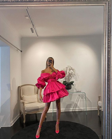 A-Linie Homecoming-Kleid Charmantes Partykleid Y2374