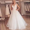 Elegant A Line Boho Custom Made Wedding Dress Beach Bridal Gowns Plus Size Lace Vestidos De Noiva Simple Свадебное платье by payinti
