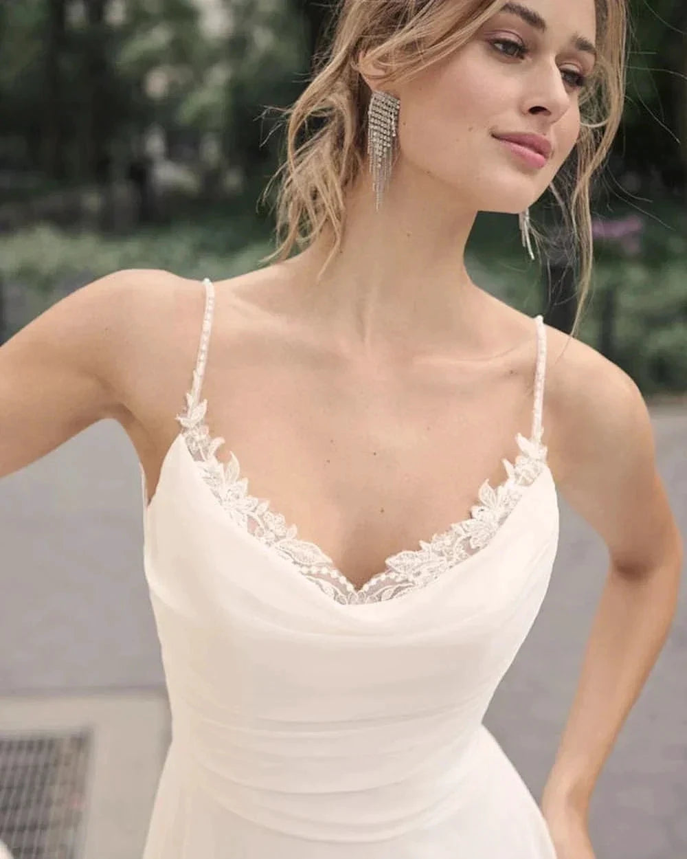 Elegant Off Shoulder Sleeveless Mopping Backless Wedding Dresses For Women Spaghetti Straps Bride Gown Appliques Backless Bridal by payinti