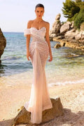 Elegant One Shoulder Sweetheart Mermaid Wedding Dress by misshow.com