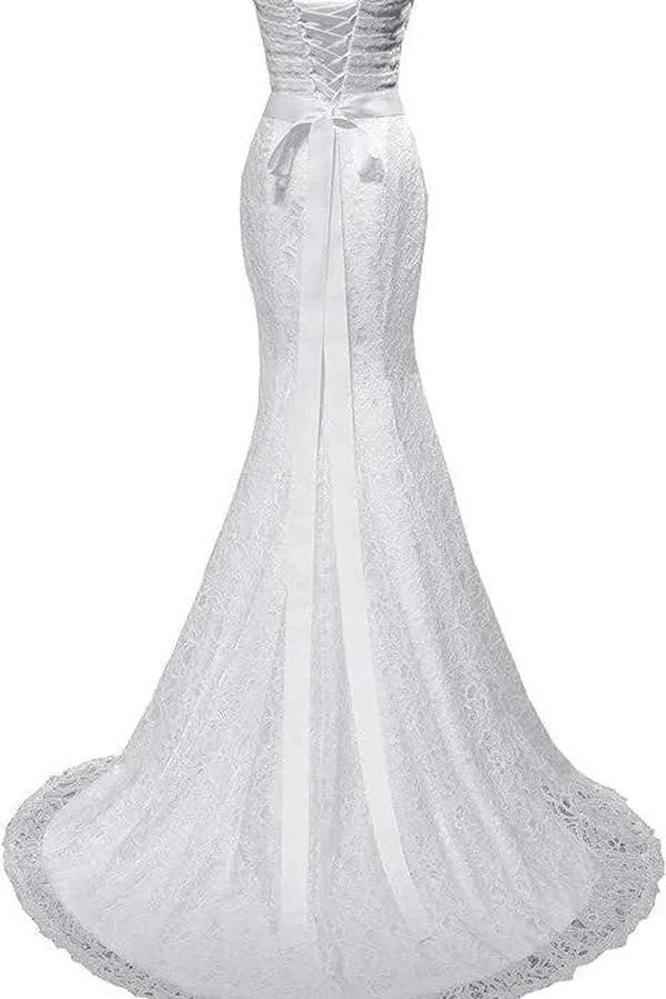 Elegant Mermaid Wedding Dresses Sweetheart Wedding Gowns WD720 by pgmdress