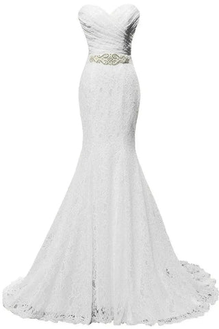 Elegant Mermaid Wedding Dresses Sweetheart Wedding Gowns WD720