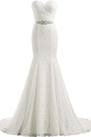 Elegant Mermaid Wedding Dresses Sweetheart Wedding Gowns WD720
