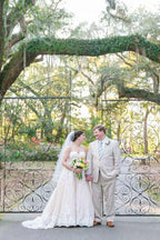 Elegant Sweetheart High Low Blush Wedding Dress with White Lace WD093 by pgmdress