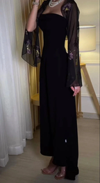 Charming Black Evening Dress Black Formal Gown Y4030 by simplepromdress