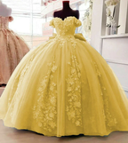 Beaded Princess Quinceanera Dresses with Big Bow Sweet 15 16 Ball Gown Y1485 by simplepromdress