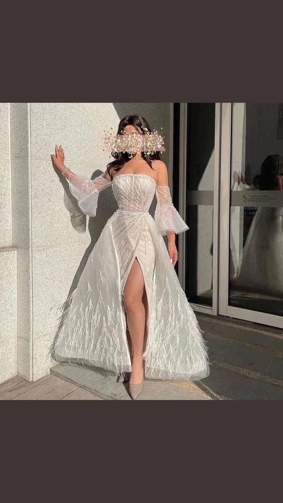 Chic A-line Strapless Prom Dress Fashion Evening Dress Y6708 by simplepromdress