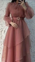 Charming A-line Long Sleeves Evening Dress Y5812 by simplepromdress