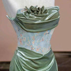 Glamorous Strapless Mermaid Pleated Evening Gown Formal Prom Dress Y7989 by simplepromdress