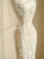Classy Tulle Lace Appliques Mermaid Prom Evening Dress,Long Wedding Dress Y8681 by simplepromdress