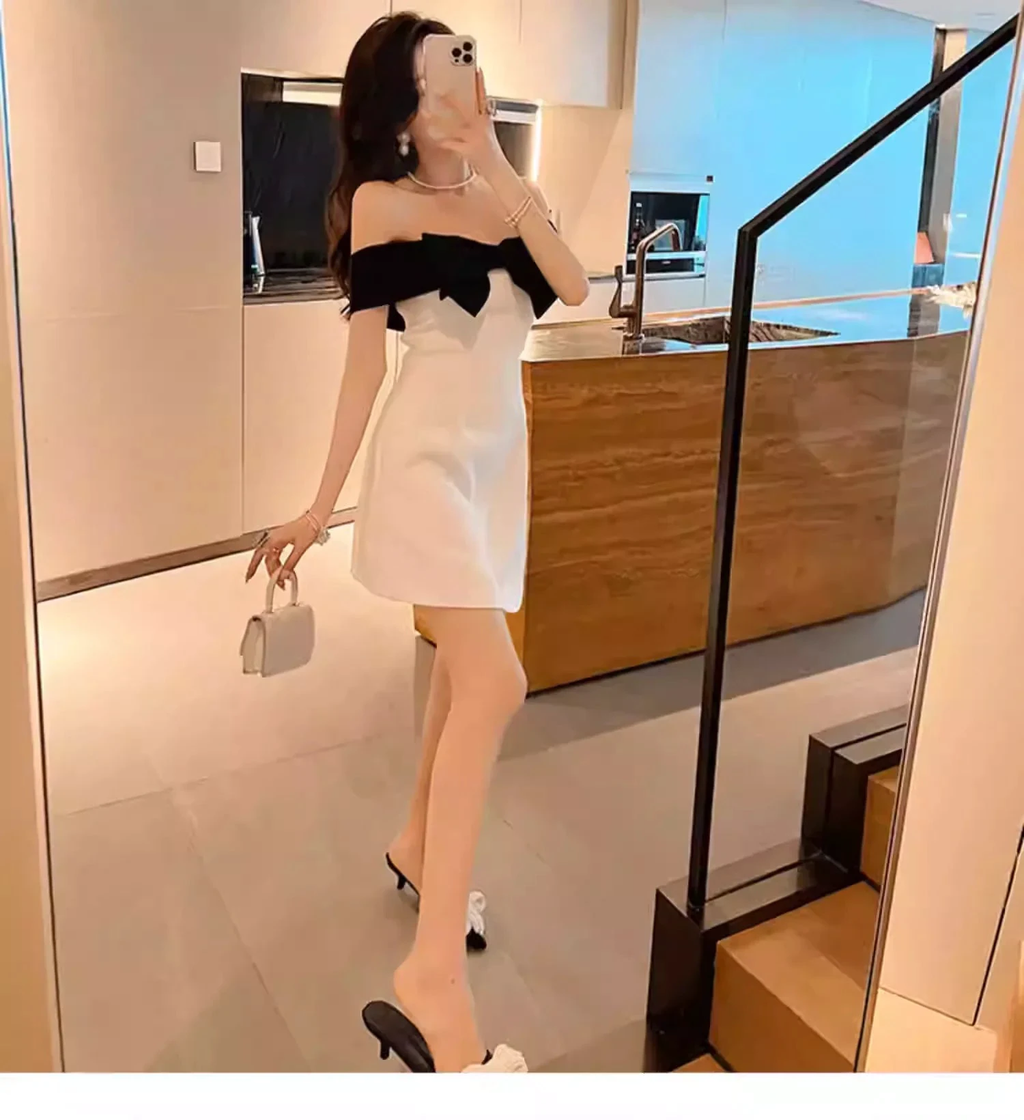 Sexy Cocktail Dresses Chic Short Homecoming Dress With Bowknot Y1894 by simplepromdress