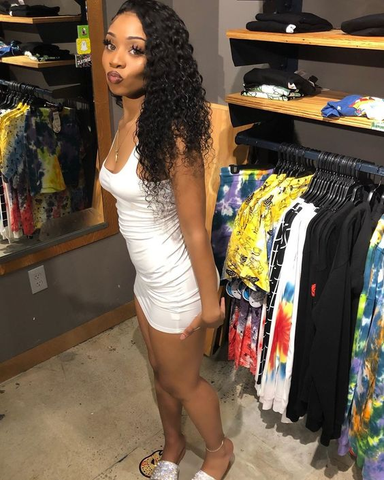Sexy White Square Neckline Dress White Mini Homecoming Dress Y4092