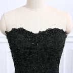 Sweetheart Neckline Black Mermaid Wedding Dress Y1776