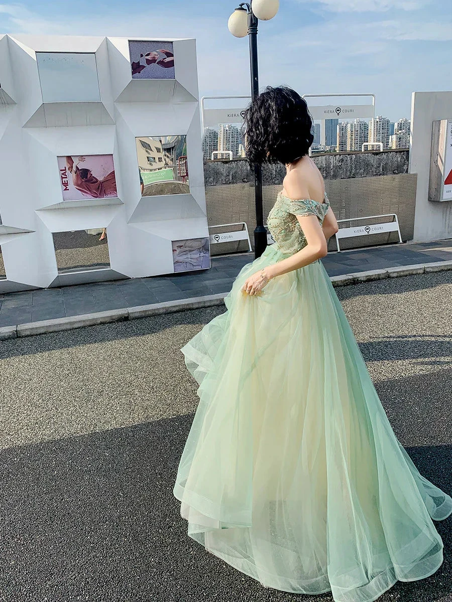 Off the Shoulder Long Formal Occasion Dress Evening Dress Y620 by simplepromdress