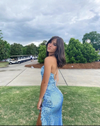 Elegant Blue Mermaid Long Prom Dress,Blue Evening Gown Y4041 by simplepromdress
