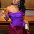 Elegant Purple Sweetheart Satin Evening Dress Purple Dinner Dress Y6694 by simplepromdress
