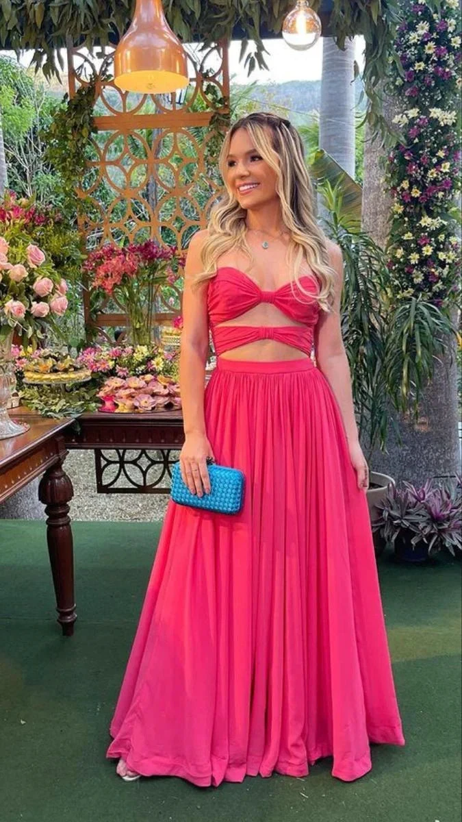 Sexy A-line Waist Cut out Evening Dress, Wedding Guest Dress Y4280 by simplepromdress