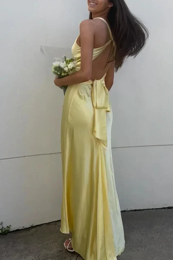 Sexy V Neck Backless Long Prom Dress Green Evening Gown Y7973 by simplepromdress