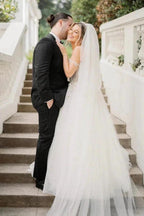 Fairy A Line Sweetheart Tulle Wedding Dresses with Beading WD678 by pgmdress